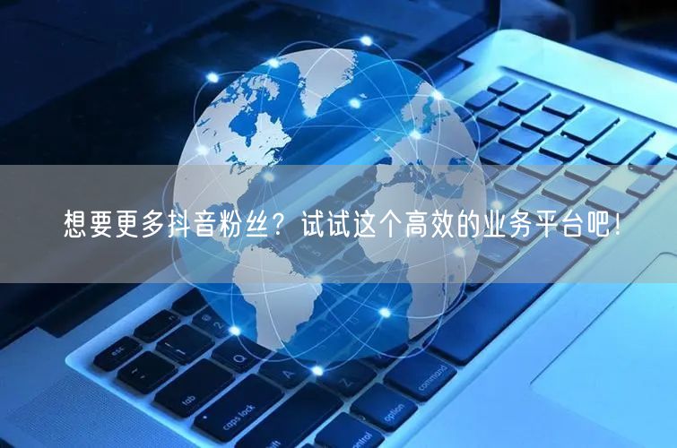 想要更多抖音粉丝？试试这个高效的业务平台吧！
